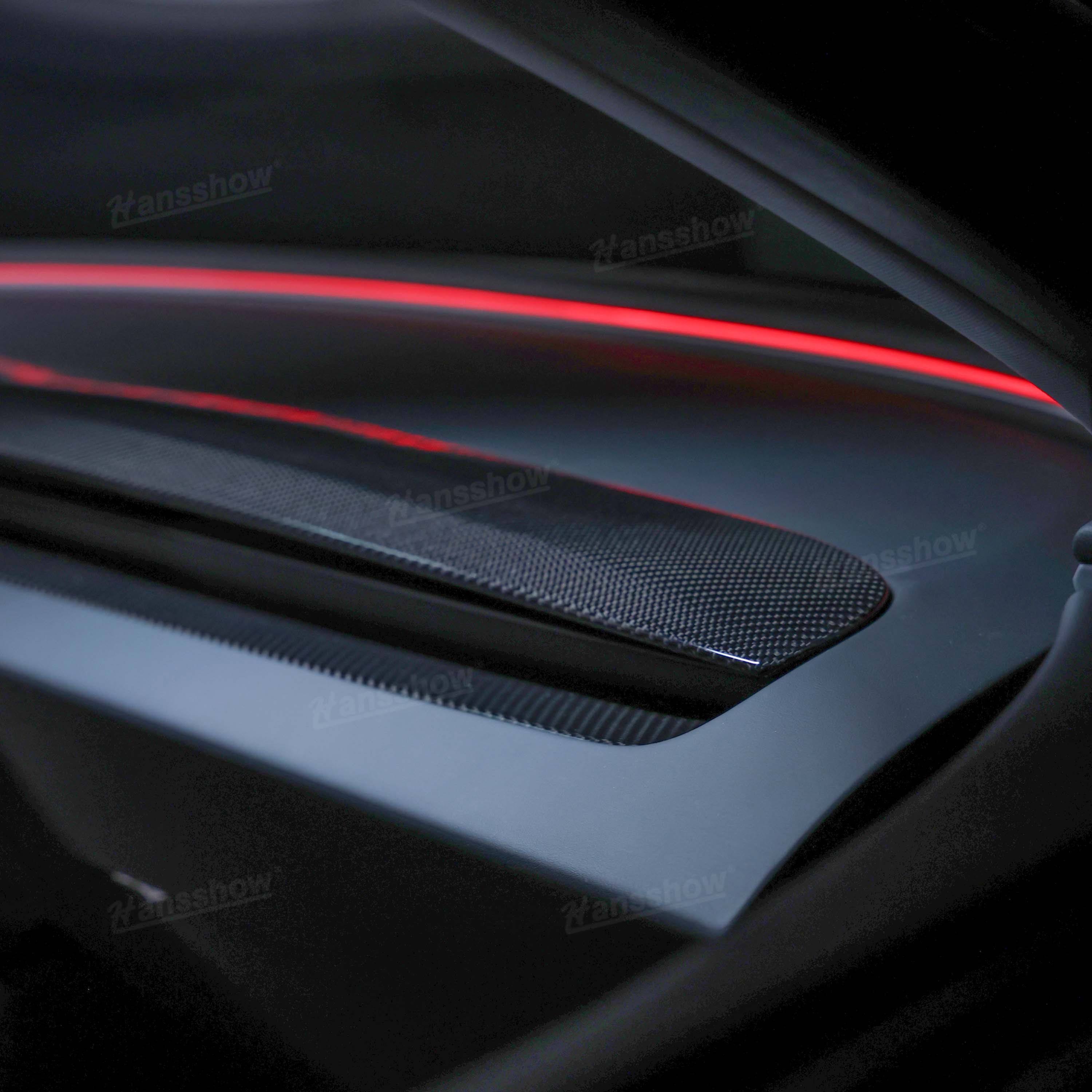 Tesla Dashboard Panel Trim Replacement In Real Carbon Fiber for Model 3 Highland & Y Juniper