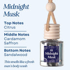 Midnight Musk Scented Car Freshener