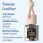 Tuscan Leather Scented Car Freshener