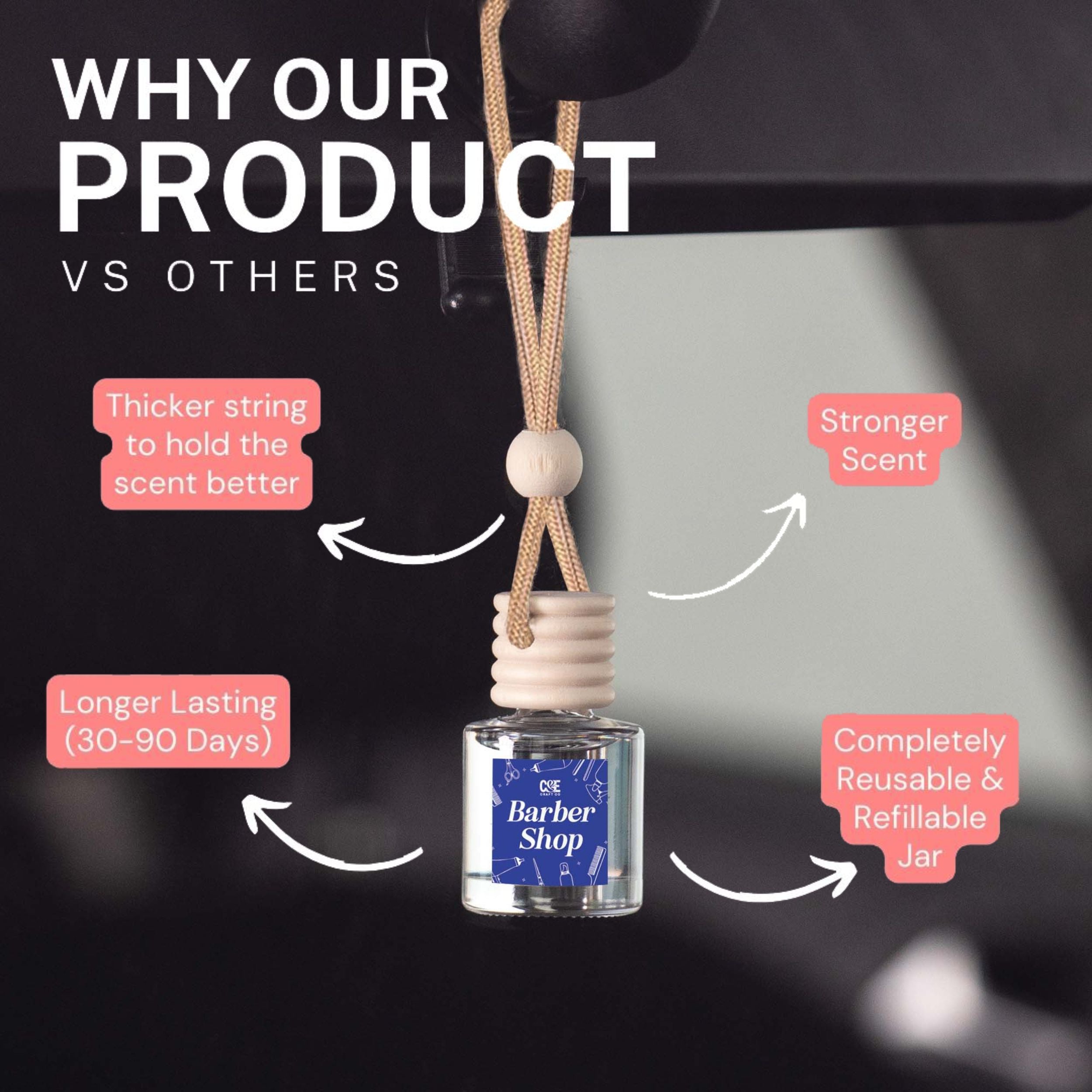 Midnight Ice Scented Car Freshener