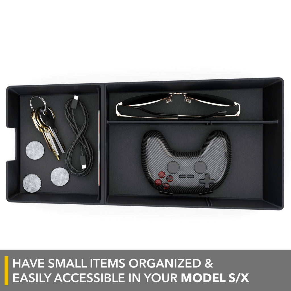 Lower Center Console Organizer | Tesla Model S / Tesla Model X 2021-2026