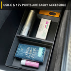 Lower Center Console Organizer | Tesla Model S / Tesla Model X 2021-2026
