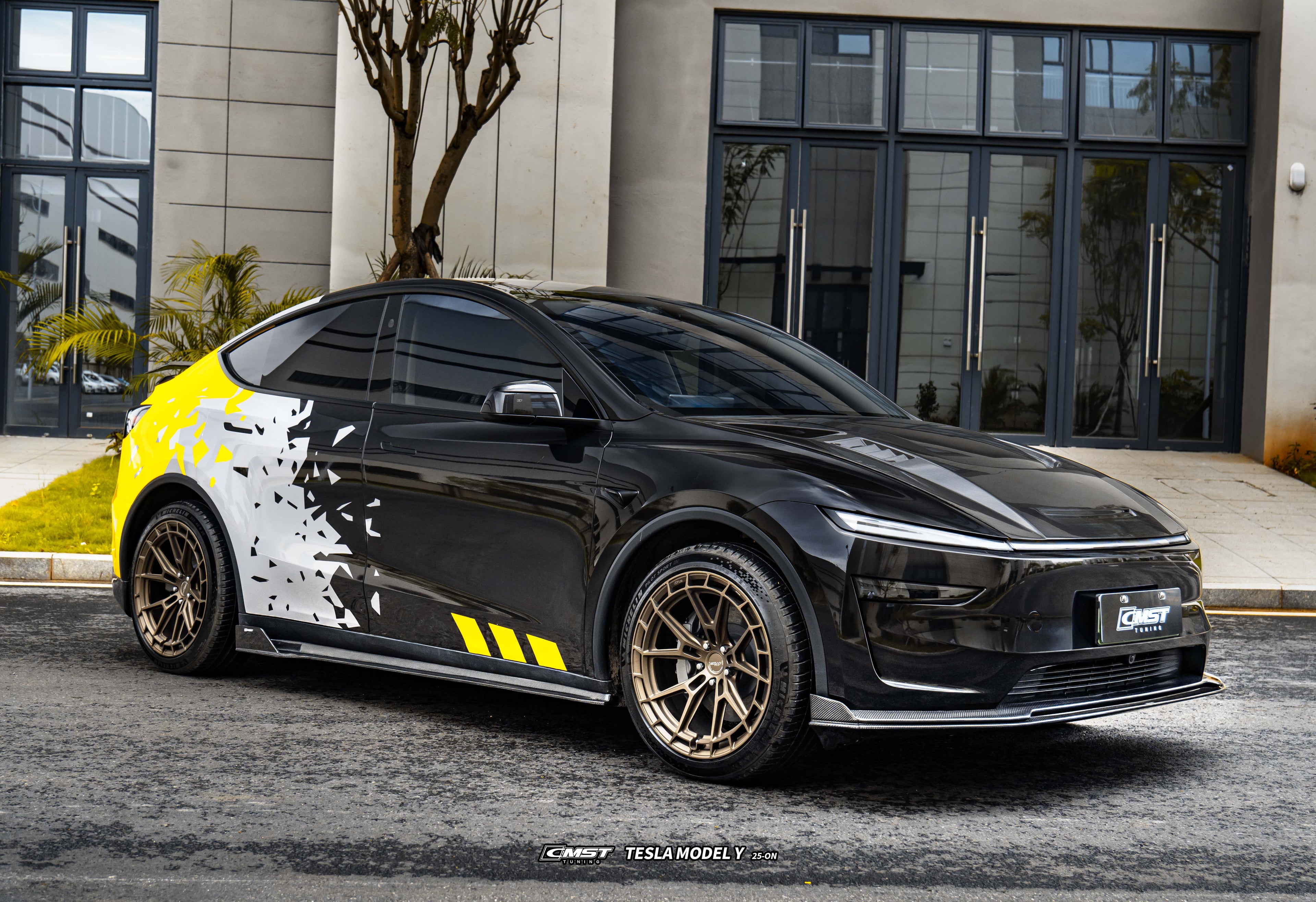 CMST Tuning V1 Front Lip for Tesla Model Y Juniper 2026-ON Carbon Fiber / FRP