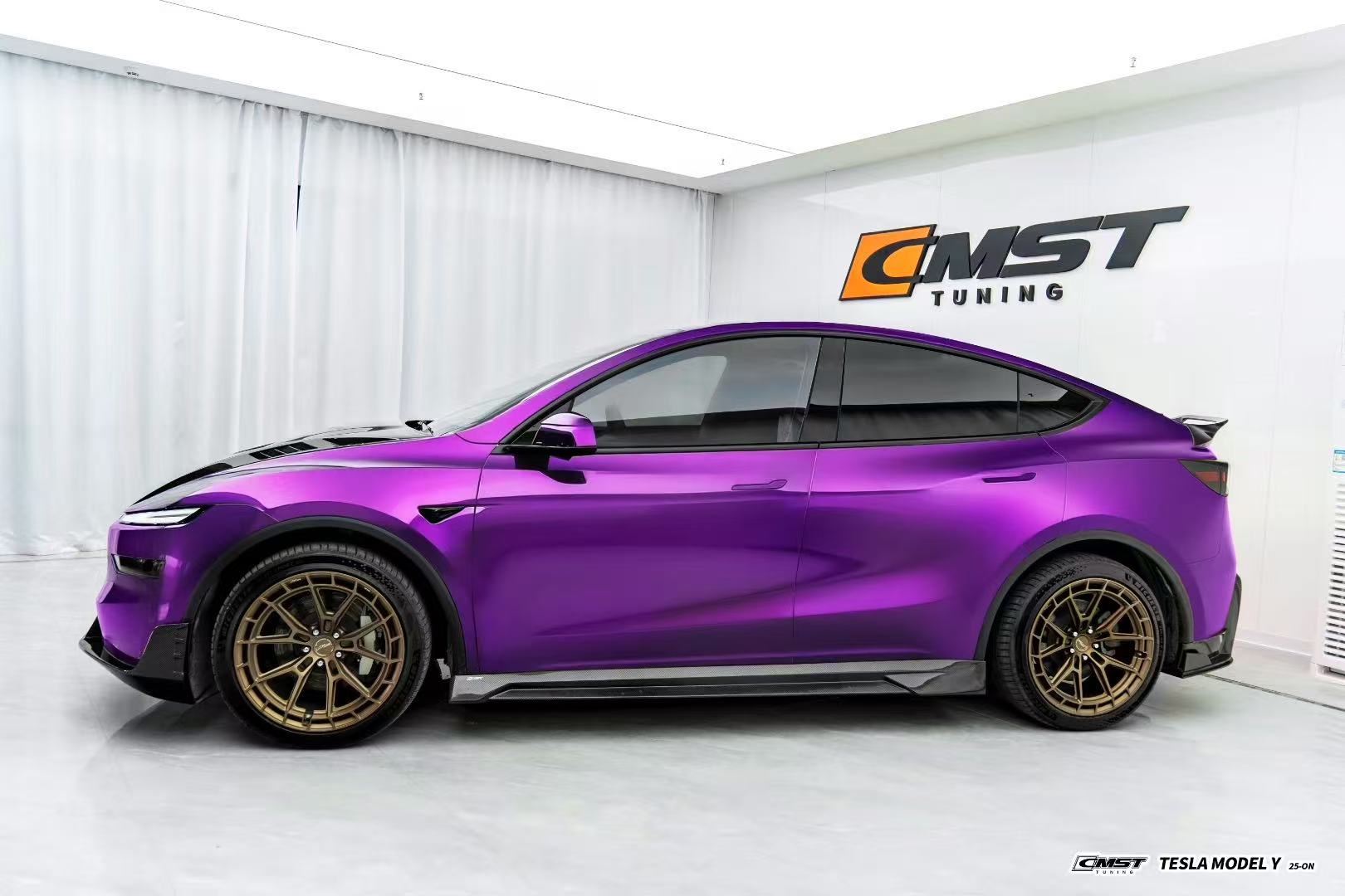 CMST Tuning V2 Side Skirts for Tesla Model Y Juniper 2026-ON Carbon Fiber / FRP