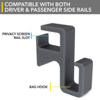 Trunk Hooks | Grocery Bag Hanger / Holder for Tesla Model S 2021-2026