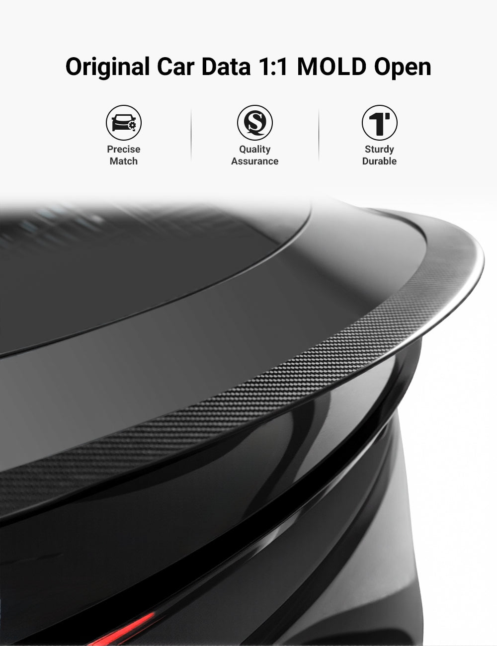 Performance Style Dry Carbon Fiber Spoiler for Model Y Juniper 2025+ |