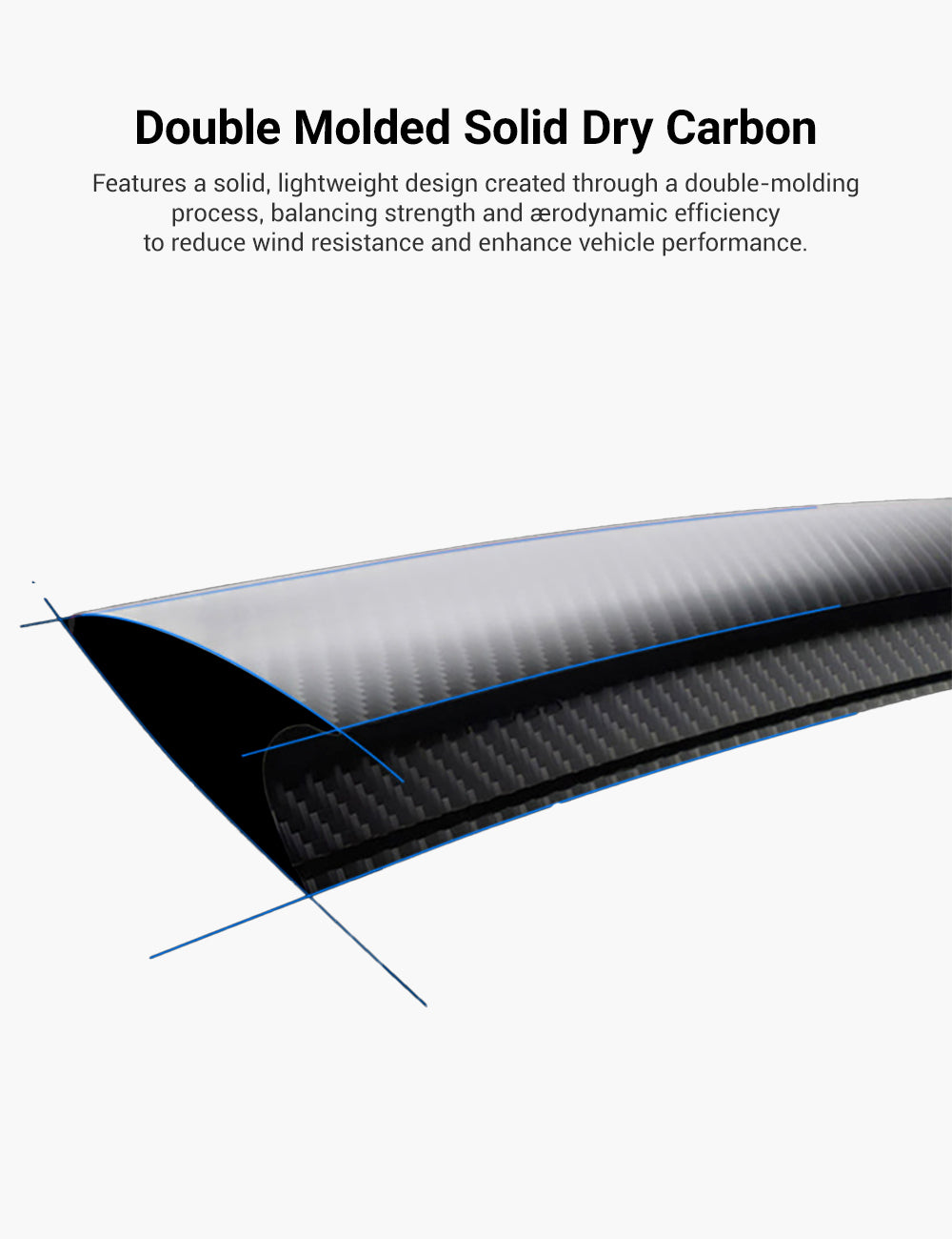 Performance Style Dry Carbon Fiber Spoiler for Model Y Juniper 2025+ |