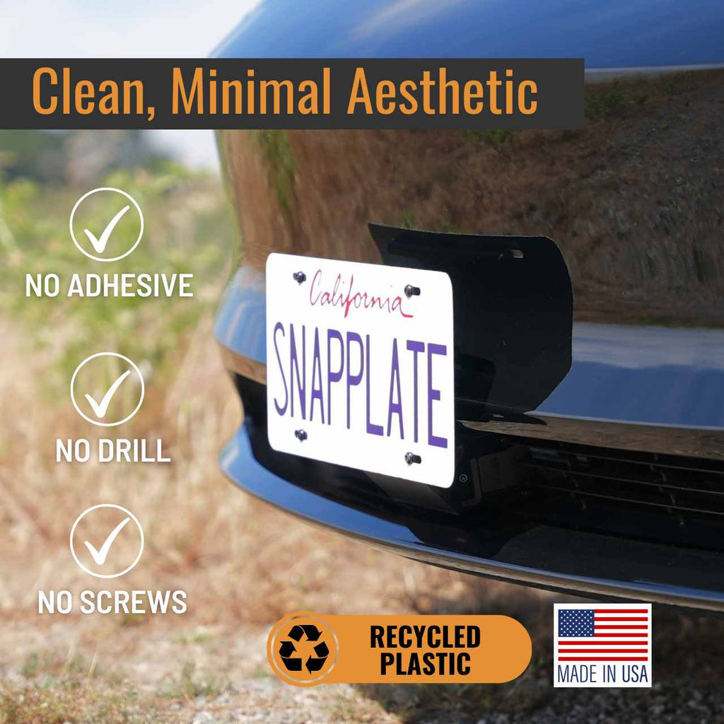 Tesla Model 3 SnapPlate Front License Plate Holder
