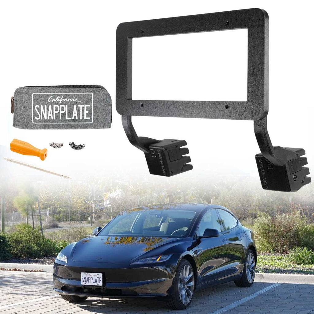 Tesla Model 3 SnapPlate Front License Plate Holder