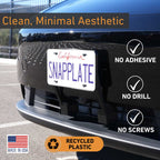 Tesla Model Y SnapPlate Front License Plate Holder