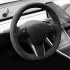 Alcantara Steering Wheel Cover for Model 3 / Y
