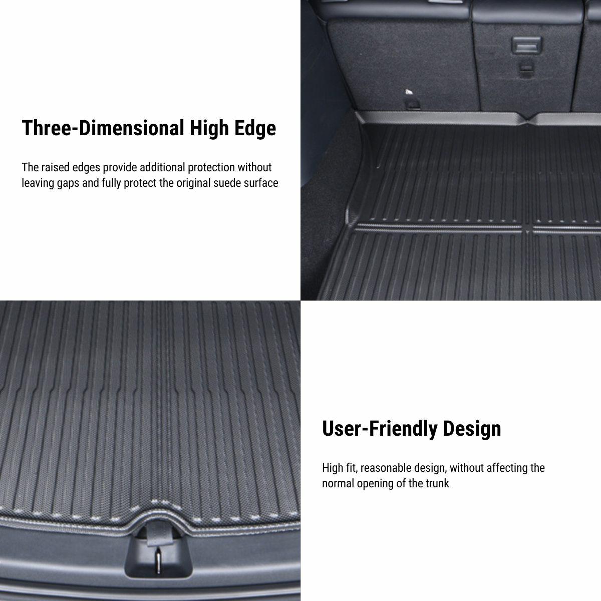 All Weather Front And Rear TPE Trunk Mat for Model Y |