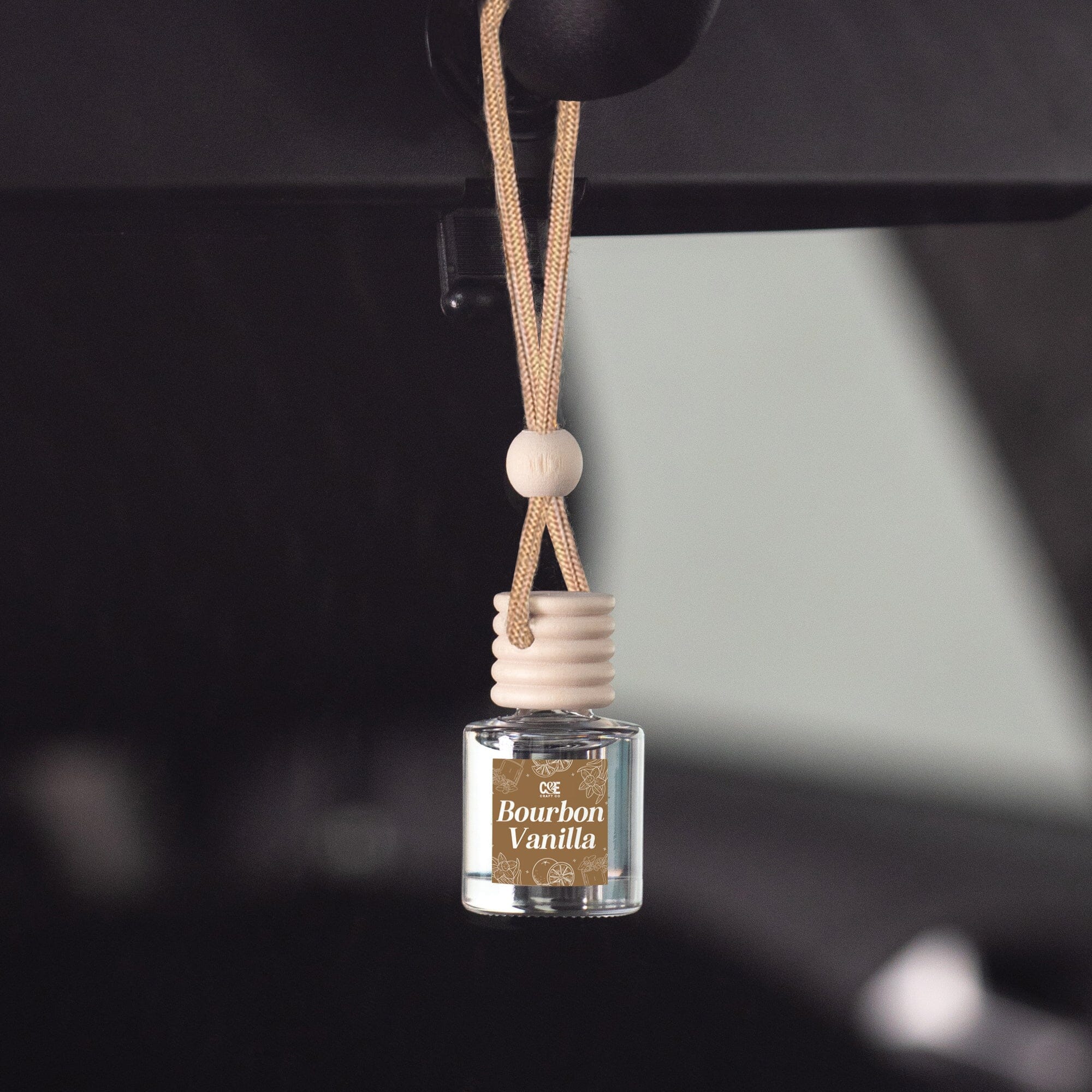 Bourbon Vanilla Scented Car Freshener