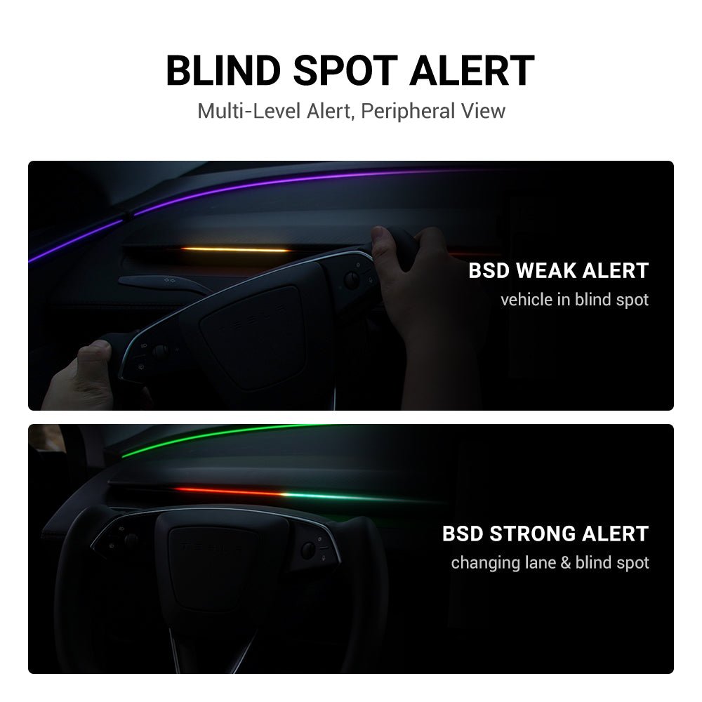 NeuroLight丨Model 3/Y Dashboard RGB Lights with Integrated BSD System