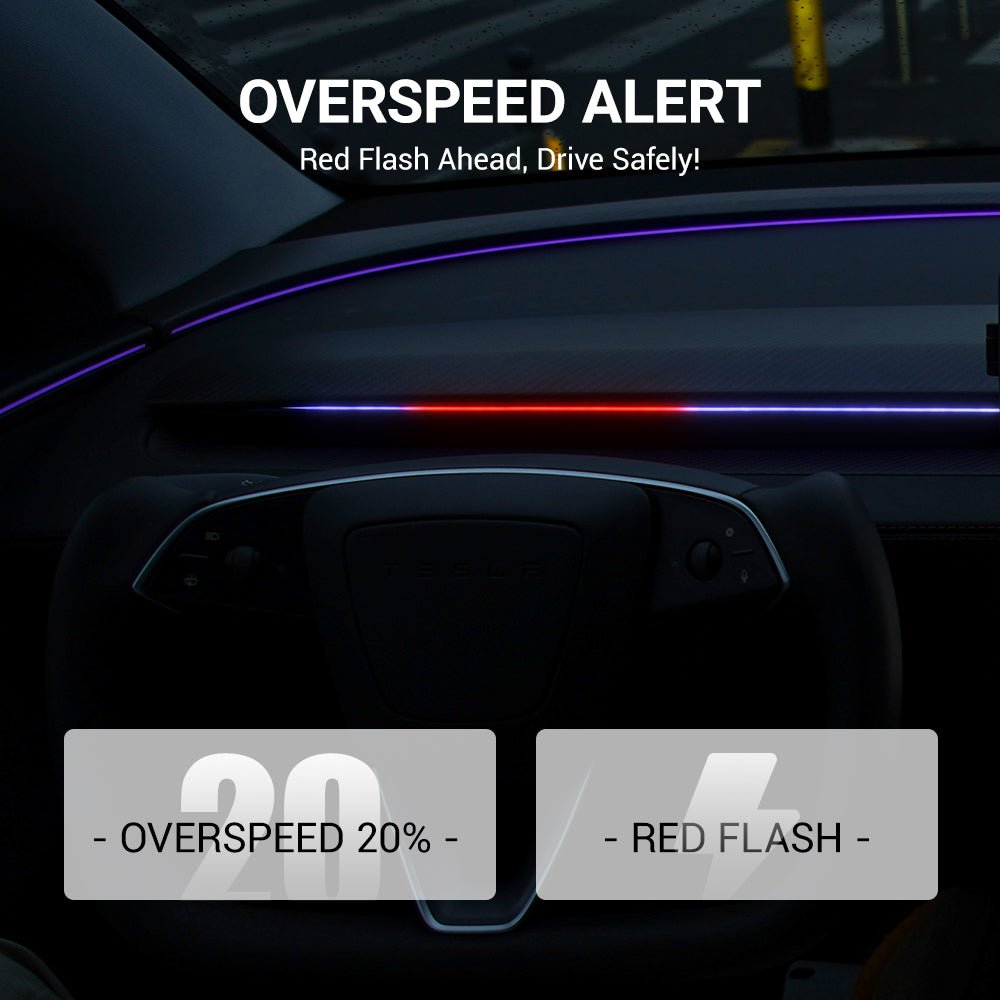 NeuroLight丨Model 3/Y Dashboard RGB Lights with Integrated BSD System