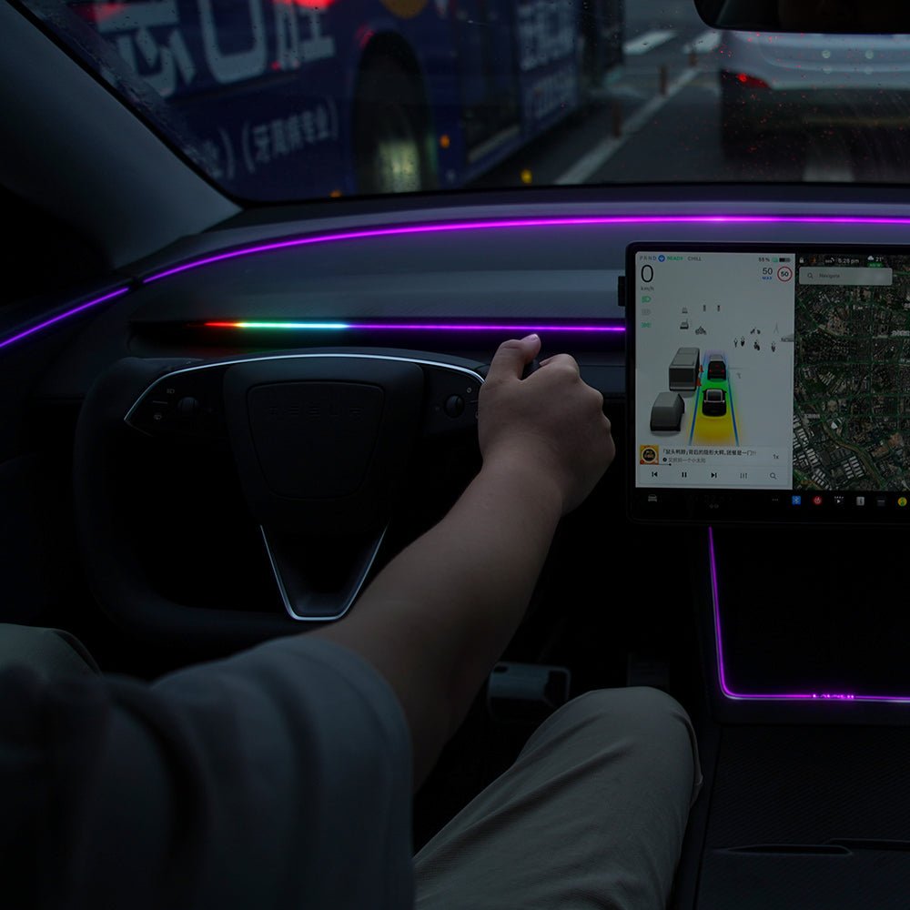 NeuroLight丨Model 3/Y Dashboard RGB Lights with Integrated BSD System