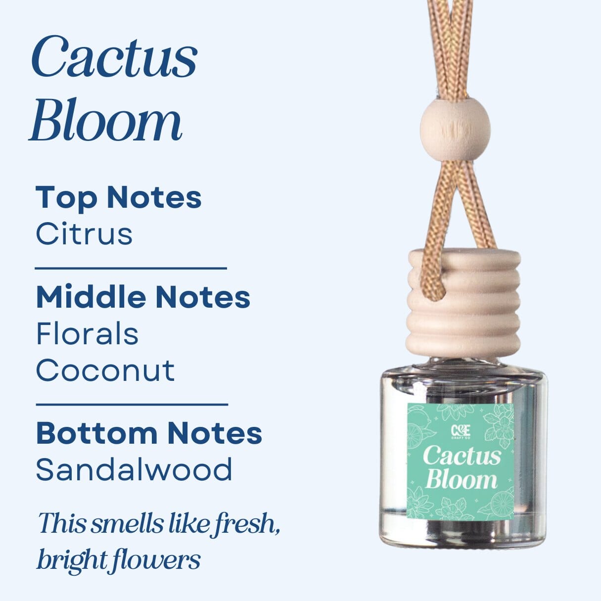 Cactus Bloom Scented Car Freshener