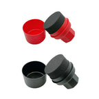 Tire Shine Applicator Sponge | Arc Design | Storage Lid | 2 Styles | 3 Colors