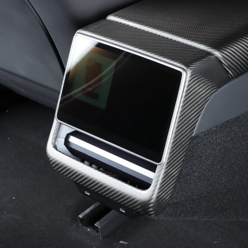 Carbon Fiber Backseat Vent Cap Cover For Model 3 Highland & New Model Y