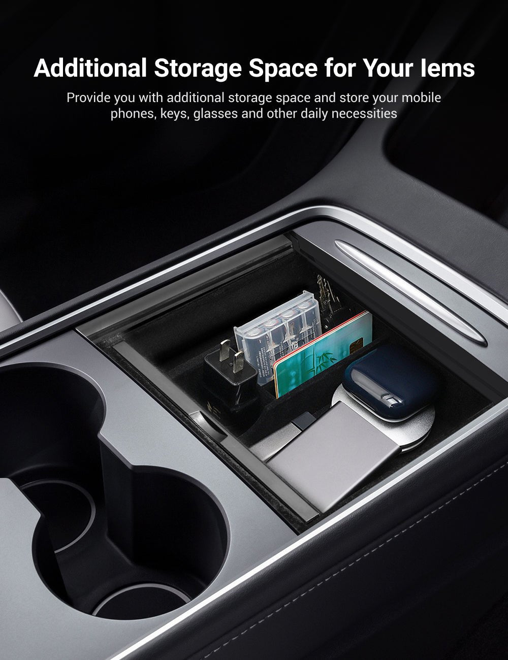 Center Console Tray for Model 3 & Model Y
