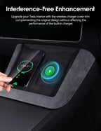 Center Console Wireless Charger Cover Trim for Model 3 Highland & Model Y Juniper