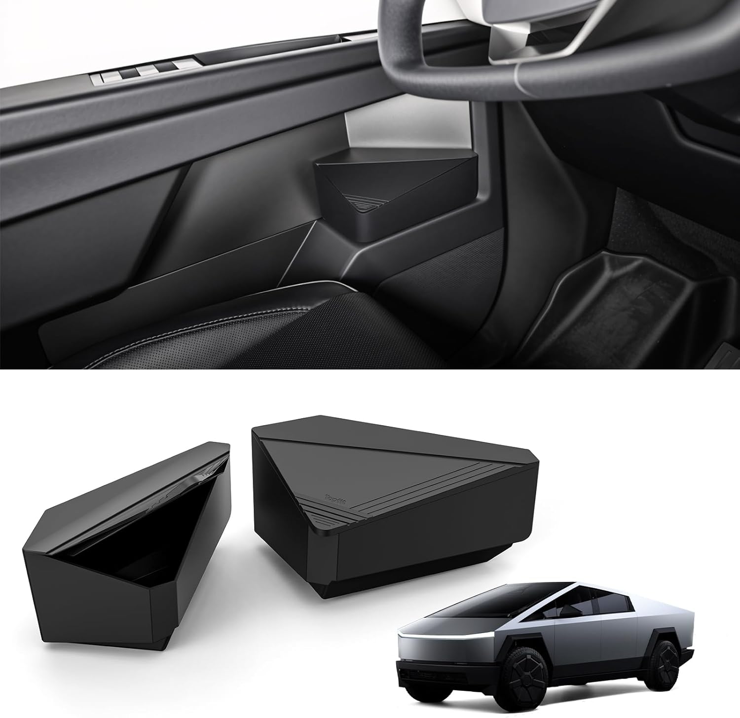 Front Door Silicone Storage & Privacy Box for Cybertruck