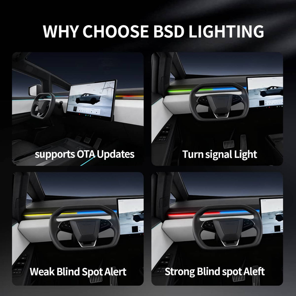 Cybertruck Smart BSD Blind Spot LED Ambient Lighting Kit |