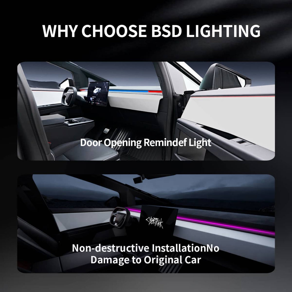 Cybertruck Smart BSD Blind Spot LED Ambient Lighting Kit |