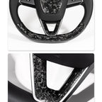 Dry Carbon Fiber Steering Wheel V-Cover for Model 3 Highland & Y Juniper