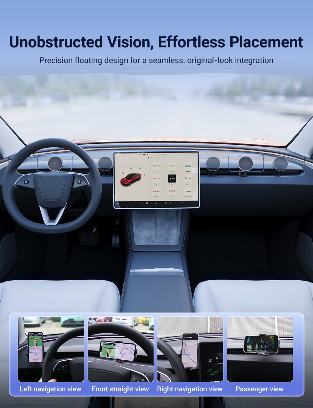 Flexible Phone Holder for Model 3 Highland & Model Y Juniper |