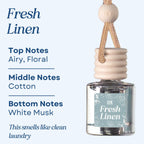 Fresh Linen Scented Car Freshener