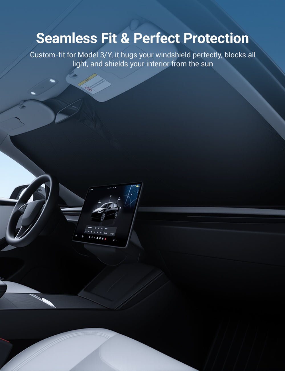 Front Windshield Sunshade for Model 3 / Model Y |