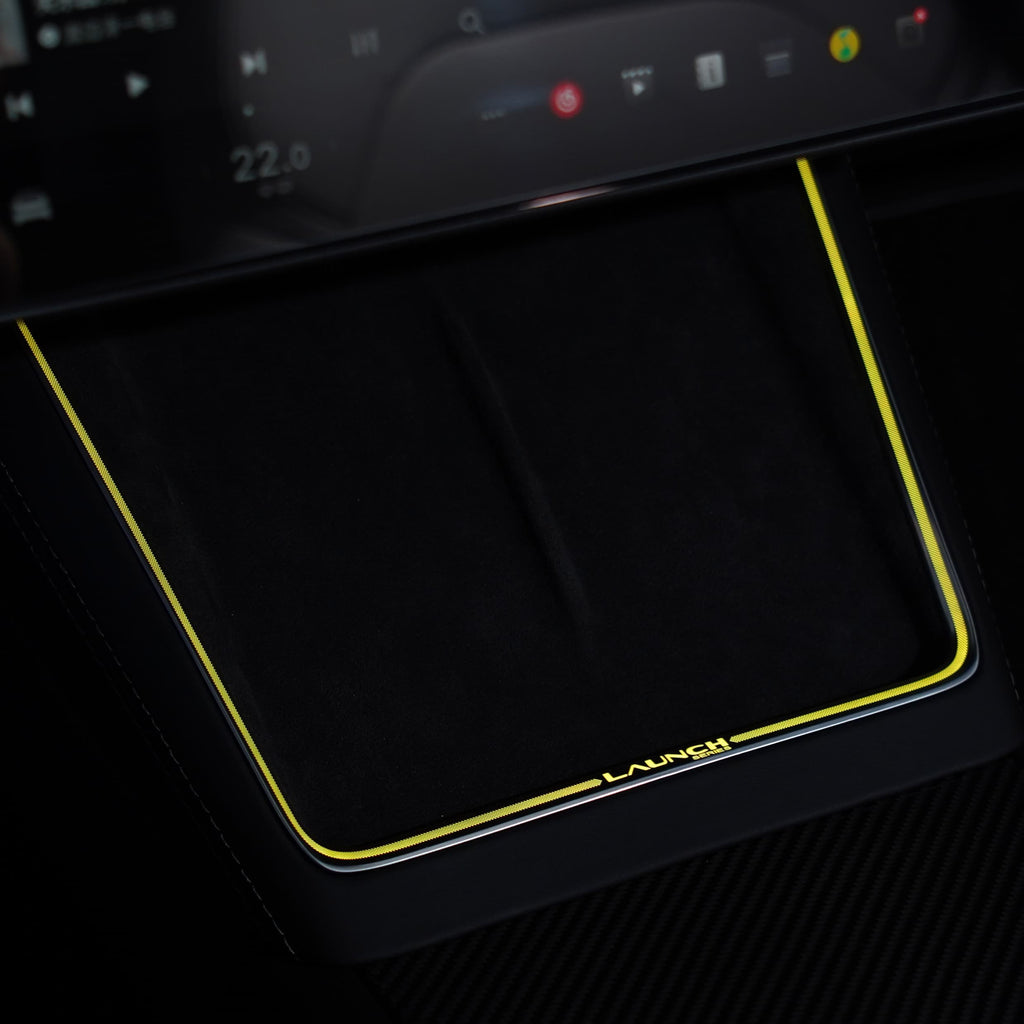 Laser-Carved Ambient Light for Model Y Juniper Wireless Charging Port |