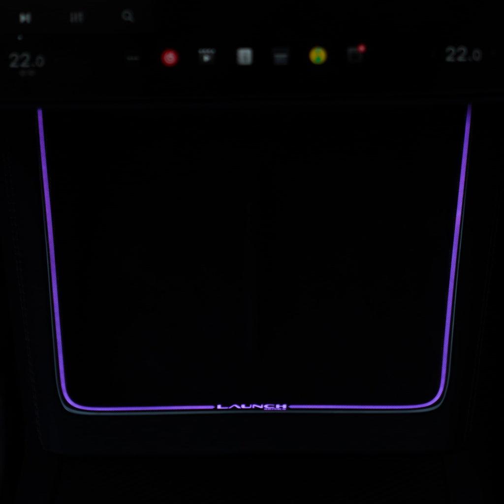Laser-Carved Ambient Light for Model Y Juniper Wireless Charging Port |