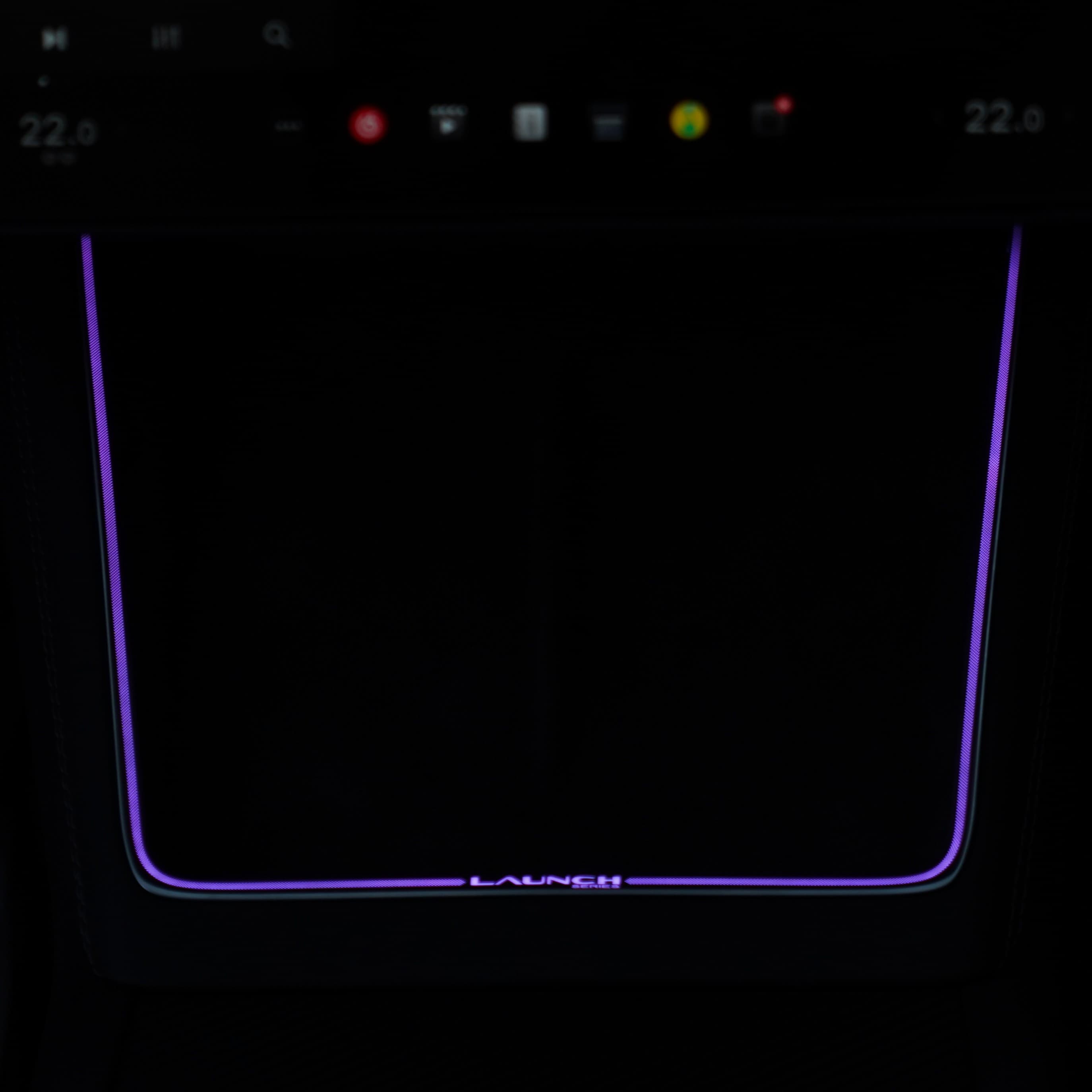 Laser-Carved Ambient Light for Model Y Juniper Wireless Charging Port |