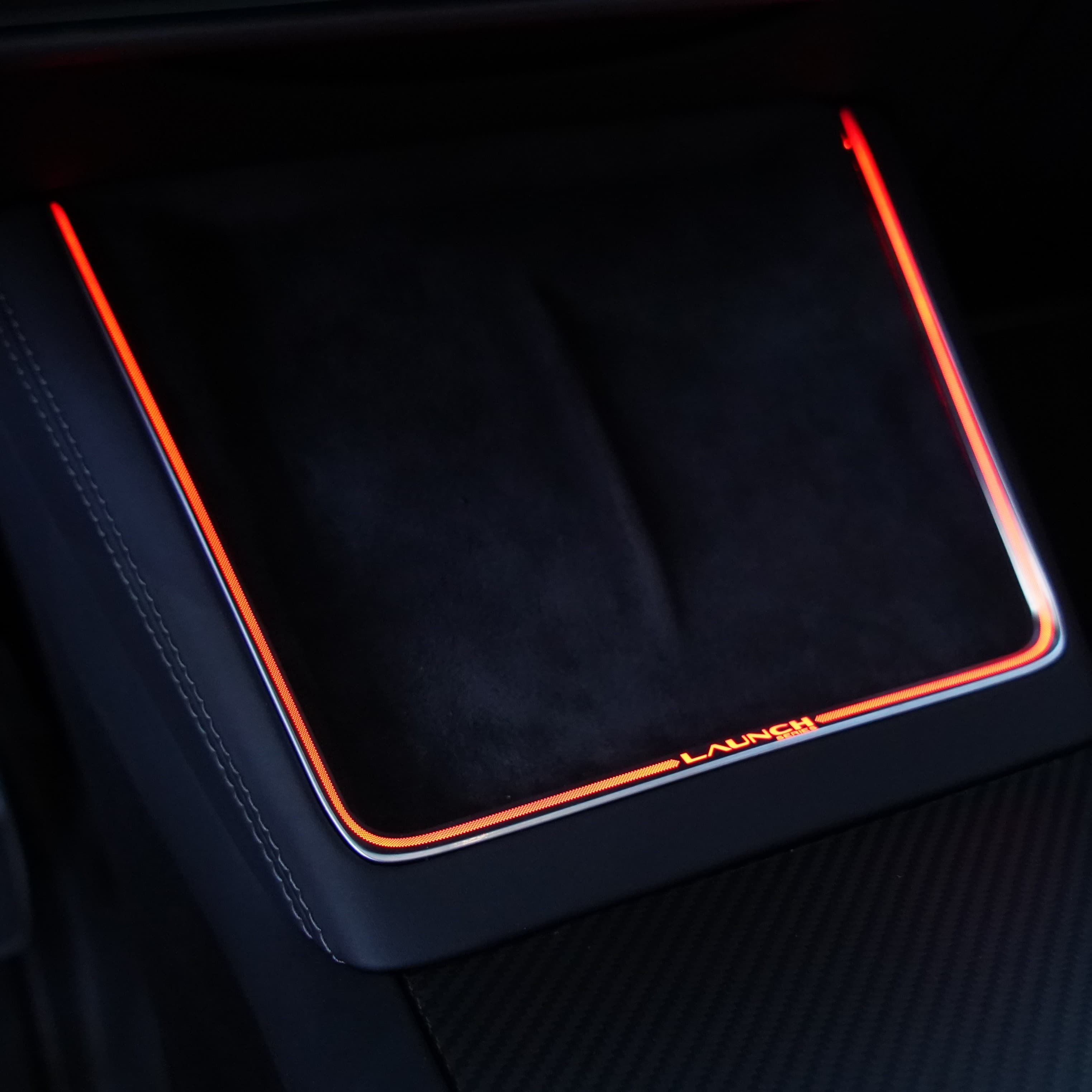 Laser-Carved Ambient Light for Model Y Juniper Wireless Charging Port |