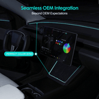 Laser-Carved Ambient Light for Model Y Juniper Wireless Charging Port |