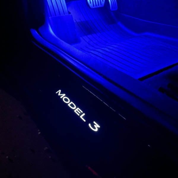 LED illuminated Welcome Pedal Door Sill Protector for Model Y / 3 |