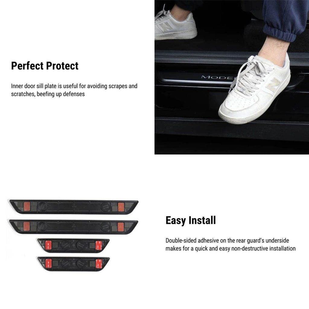 LED illuminated Welcome Pedal Door Sill Protector for Model Y / 3 |