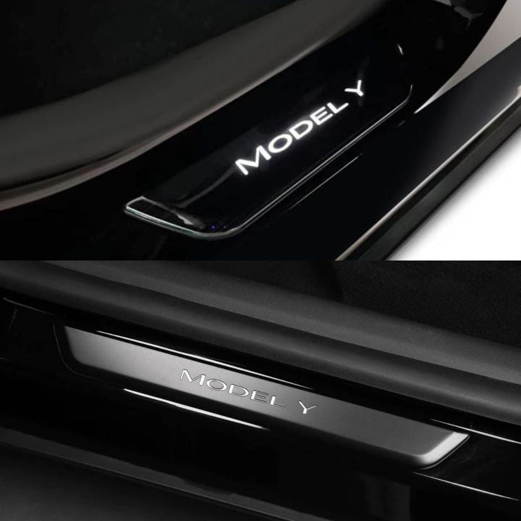 LED illuminated Welcome Pedal Door Sill Protector for Model Y / 3 |
