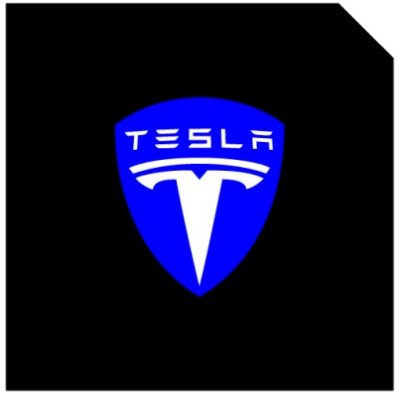 LED Logo Tesla Puddle Lights for Model 3/Y/S/X |