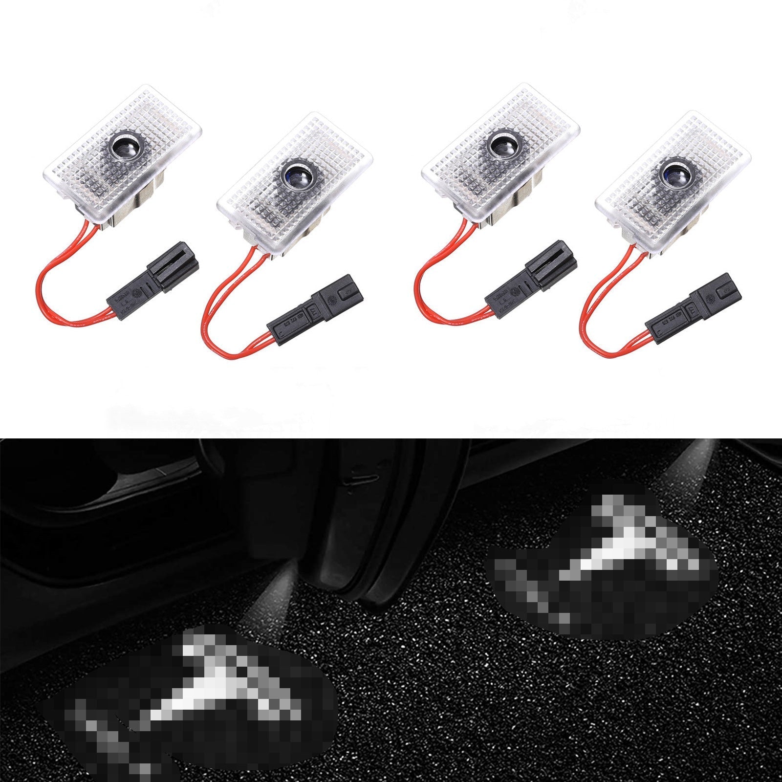LED Logo Tesla Puddle Lights for Model 3/Y/S/X |