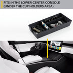 Lower Center Console Organizer | Tesla Model S / Tesla Model X 2021-2026