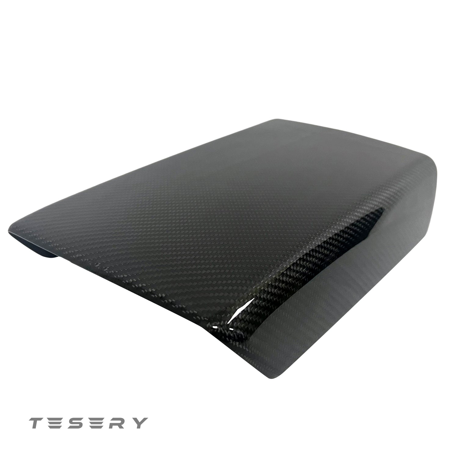 Model Y / 3 Armrest Cover - Dry Carbon Fiber Interior Mods