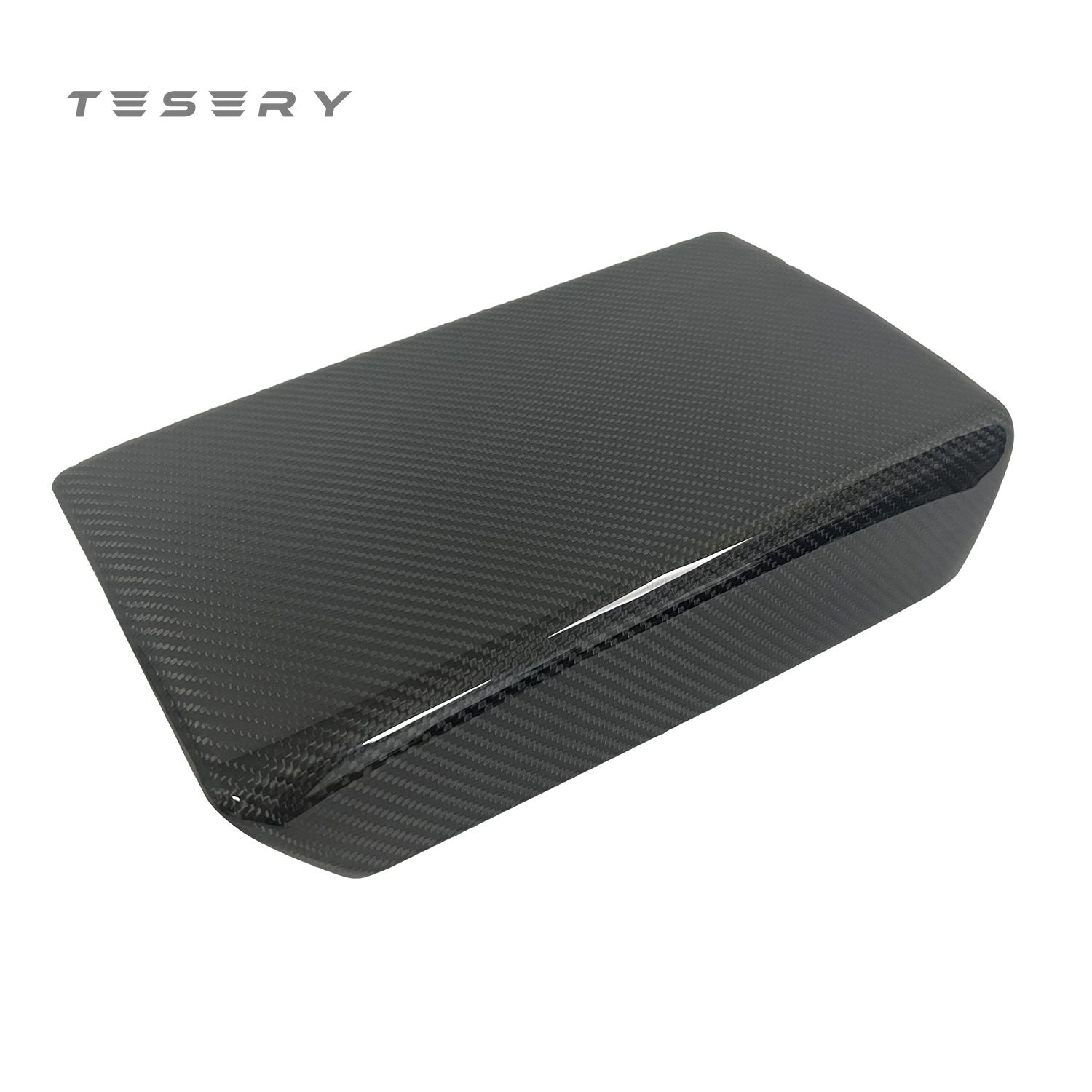 Model Y / 3 Armrest Cover - Dry Carbon Fiber Interior Mods