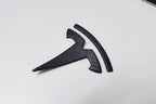 Model 3 / Y T Logo Overlay Front & Rear - Real Carbon Fiber Exterior