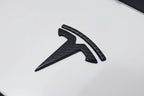Model 3 / Y T Logo Overlay Front & Rear - Real Carbon Fiber Exterior