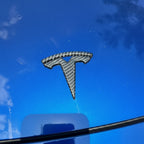 Model 3 / Y T Logo Overlay Front & Rear - Real Carbon Fiber Exterior