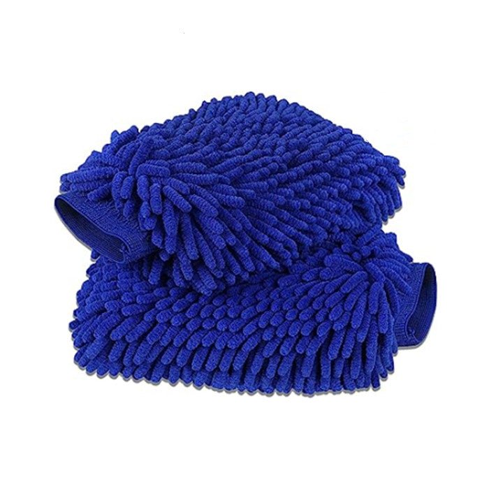 Premium Chenille Car Wash Gloves (2-Pack) | Scratch-Free | Super Absorbent | 3 Colors