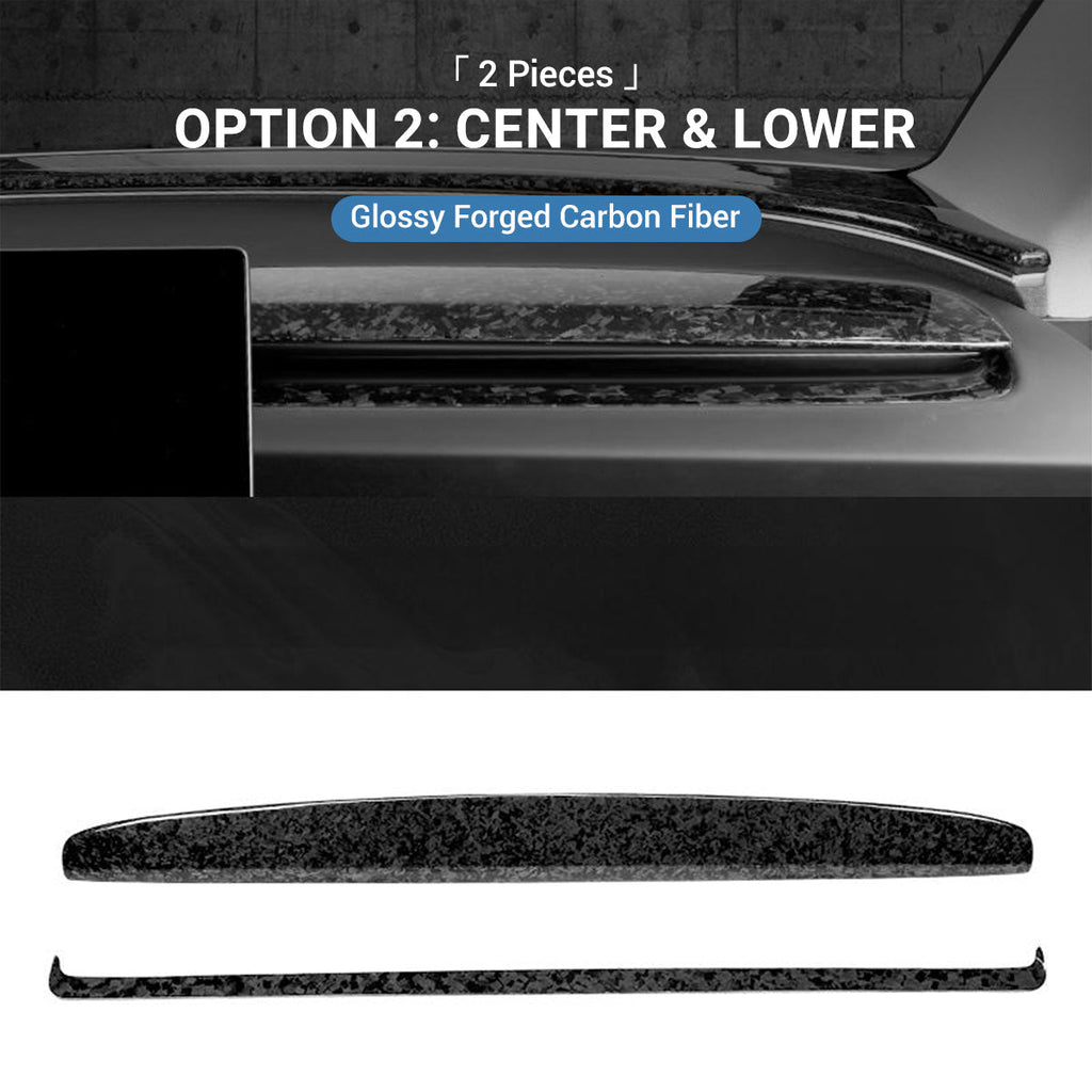 Real Dry Carbon Fiber Dashboard Cover Overlay for Model 3 Highland / Model Y Juniper